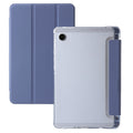 For Samsung Galaxy Tab A9 3-Fold Clear Acrylic Leather Tablet Case