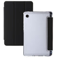 For Samsung Galaxy Tab A9 3-Fold Clear Acrylic Leather Tablet Case