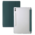 For Samsung Galaxy Tab S10 Ultra 3-Fold Clear Acrylic Leather Tablet Case