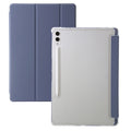 For Samsung Galaxy Tab S10 Ultra 3-Fold Clear Acrylic Leather Tablet Case