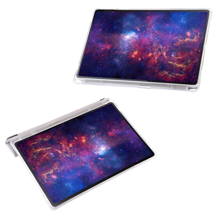 Clear Acrylic Deformation Leather Tablet Case, For Samsung Galaxy Tab S9