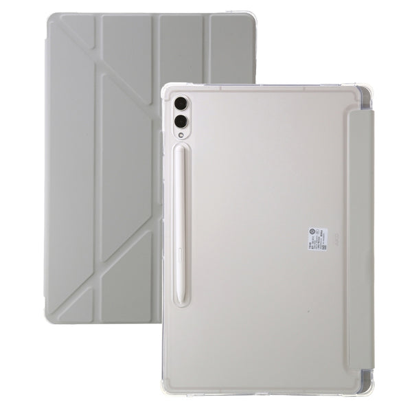 Clear Acrylic Deformation Leather Tablet Case, For Samsung Galaxy Tab S9