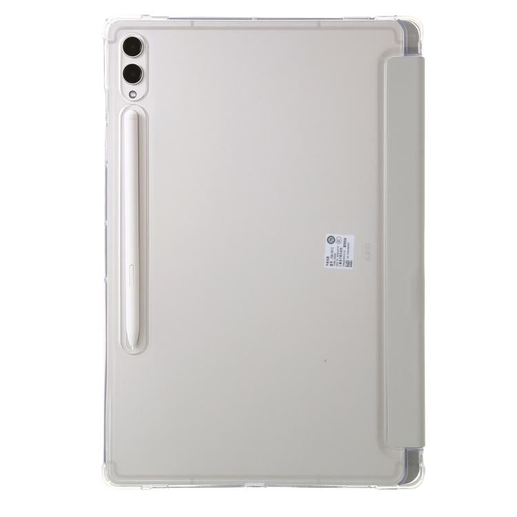 Clear Acrylic Leather Tablet Case, For Samsung Galaxy Tab S9 FE+