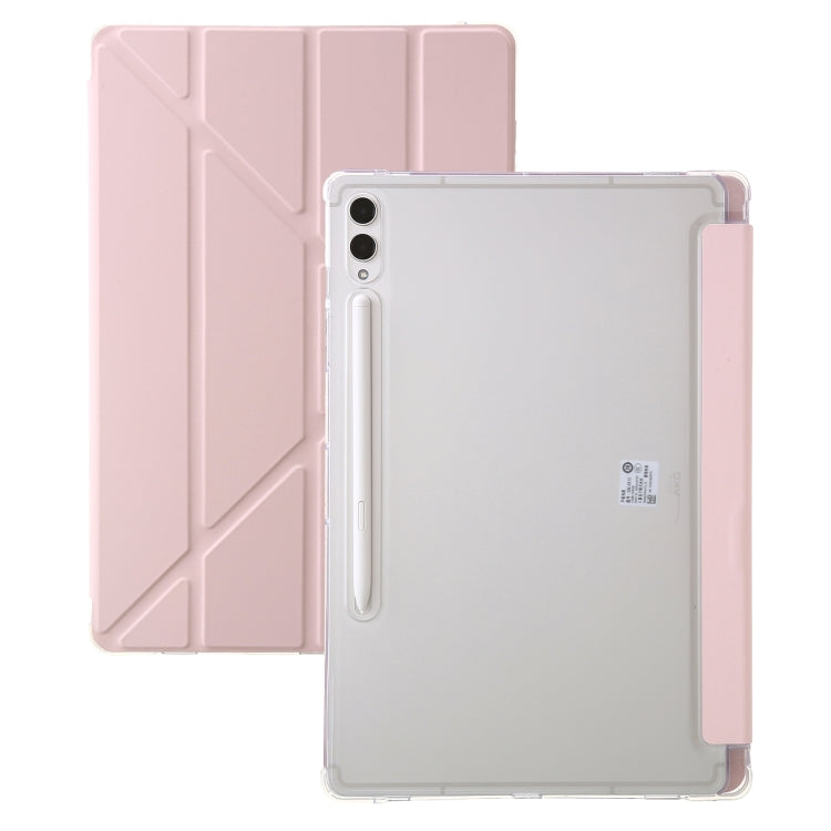Clear Acrylic Leather Tablet Case, For Samsung Galaxy Tab S9 FE+