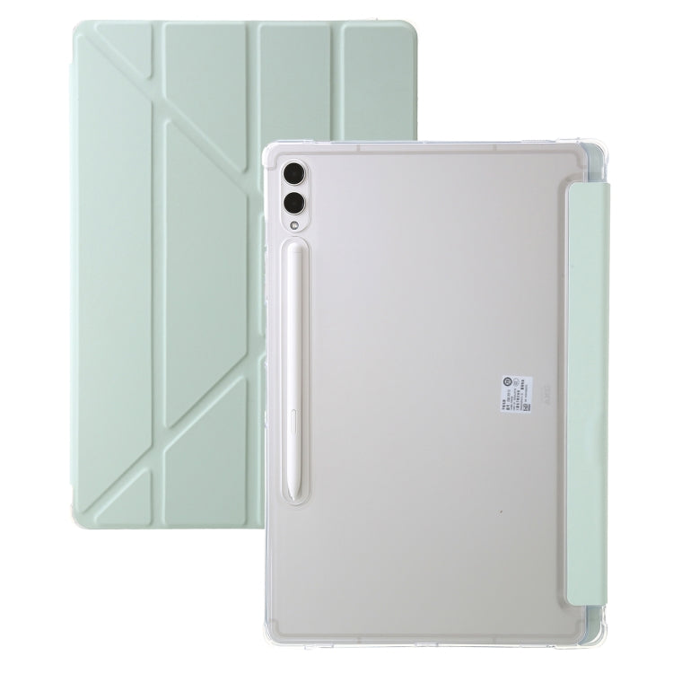 Clear Acrylic Leather Tablet Case, For Samsung Galaxy Tab S9 FE+