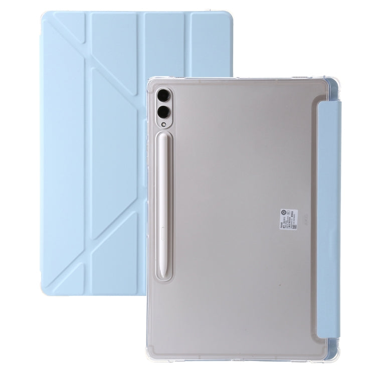 Clear Acrylic Leather Tablet Case, For Samsung Galaxy Tab S9 FE+