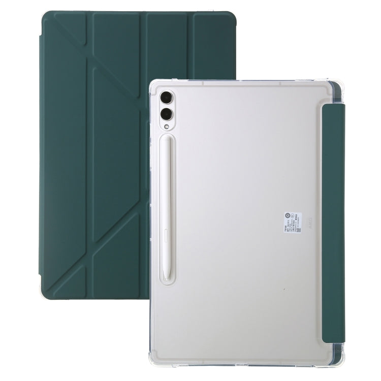 Clear Acrylic Leather Tablet Case, For Samsung Galaxy Tab S9 FE+