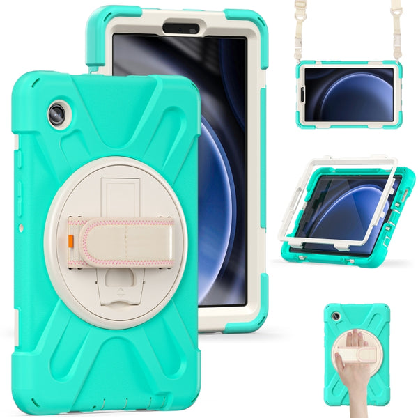 Rotary Handle Grab TPU + PC Tablet Case, For Samsung Galaxy Tab A9+