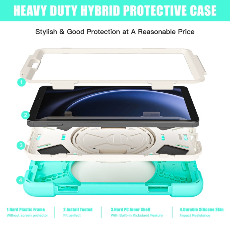 Rotary Handle Grab TPU + PC Tablet Case, For Samsung Galaxy Tab A9+