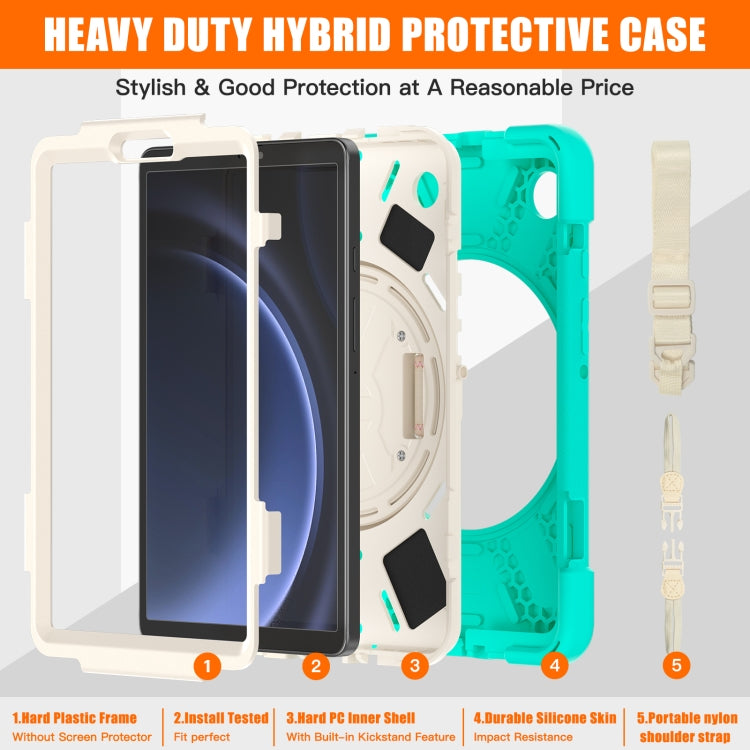 Rotary Handle Grab TPU + PC Tablet Case, For Samsung Galaxy Tab A9+