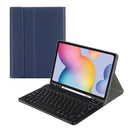 Square Cap Bluetooth Keyboard Leather Case with Pen Slot For Samsung Galaxy Tab S9 FE+