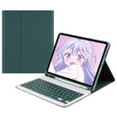 Square Cap Bluetooth Keyboard Leather Case with Pen Slot For Samsung Galaxy Tab S9 FE+