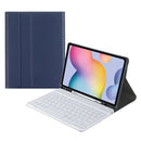 Square Cap Bluetooth Keyboard Leather Case with Pen Slot For Samsung Galaxy Tab S9 FE+