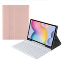 Square Cap Bluetooth Keyboard Leather Case with Pen Slot For Samsung Galaxy Tab S9 FE+
