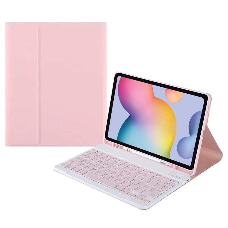 Square Cap Bluetooth Keyboard Leather Case with Pen Slot For Samsung Galaxy Tab S9 FE+