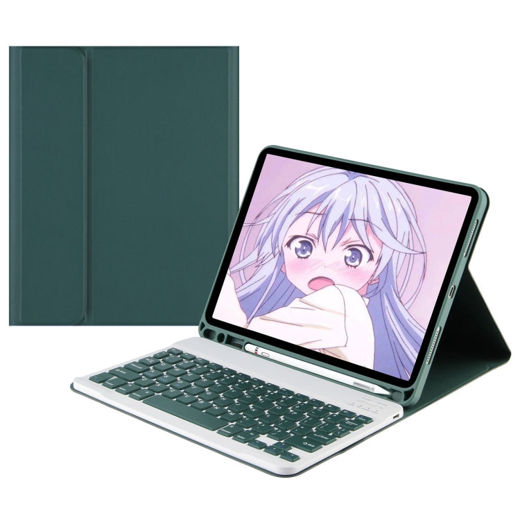 Square Cap Bluetooth Keyboard Leather Case with Pen Slot For Samsung Galaxy Tab S9 FE+