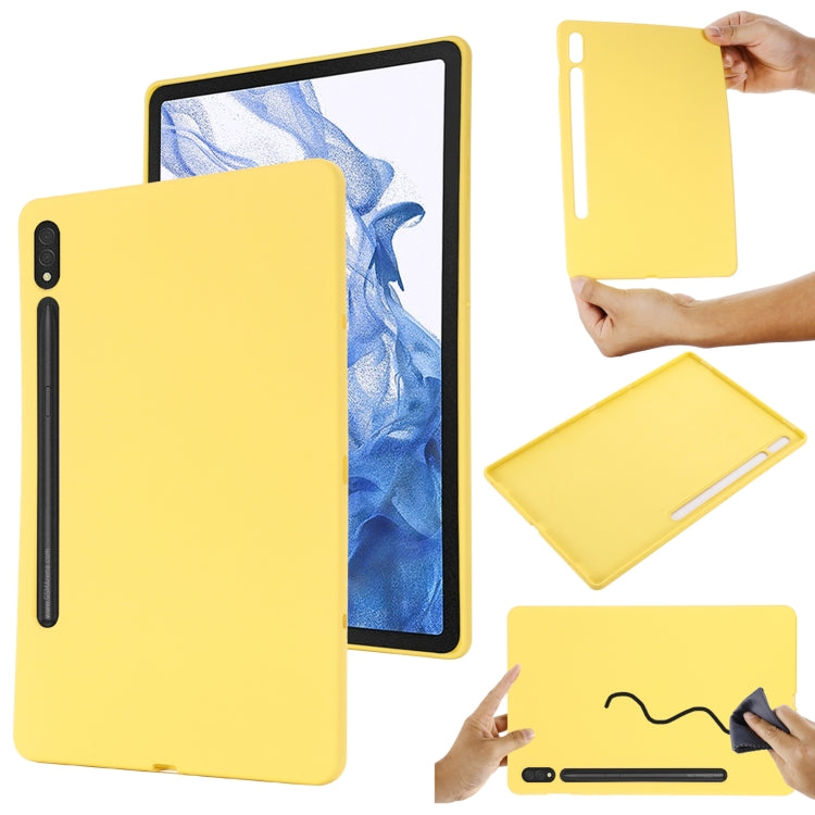 Pure Color Liquid Silicone Shockproof Tablet Case, For Samsung Galaxy Tab S9 Ultra / S10 Ultra, For Samsung Galaxy Tab S9 FE+ / S10+, For Samsung Galaxy Tab S6 Lite 2024, For Samsung Galaxy Tab S9 FE, For Samsung Galaxy Tab A9+, For Samsung Galaxy Tab A9