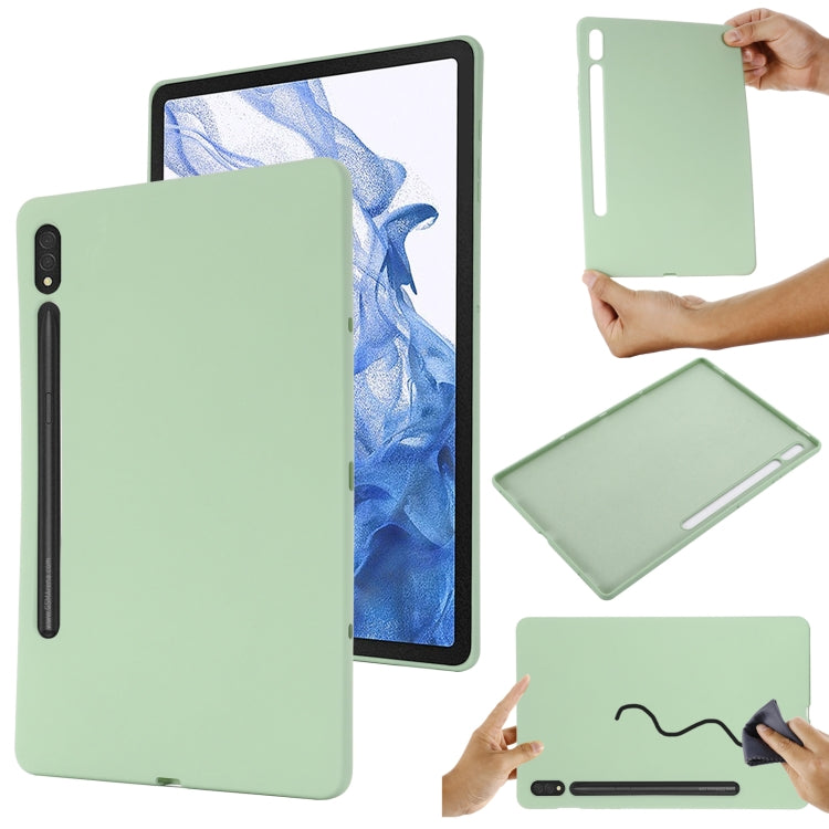 Pure Color Liquid Silicone Shockproof Tablet Case, For Samsung Galaxy Tab S9 Ultra / S10 Ultra, For Samsung Galaxy Tab S9 FE+ / S10+, For Samsung Galaxy Tab S6 Lite 2024, For Samsung Galaxy Tab S9 FE, For Samsung Galaxy Tab A9+, For Samsung Galaxy Tab A9