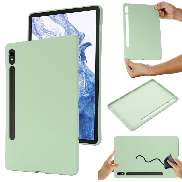 Pure Color Liquid Silicone Shockproof Tablet Case, For Samsung Galaxy Tab S9 Ultra / S10 Ultra, For Samsung Galaxy Tab S9 FE+ / S10+, For Samsung Galaxy Tab S6 Lite 2024, For Samsung Galaxy Tab S9 FE, For Samsung Galaxy Tab A9+, For Samsung Galaxy Tab A9