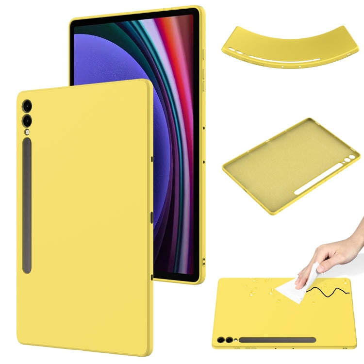 Pure Color Liquid Silicone Shockproof Tablet Case, For Samsung Galaxy Tab S9 Ultra / S10 Ultra, For Samsung Galaxy Tab S9 FE+ / S10+, For Samsung Galaxy Tab S6 Lite 2024, For Samsung Galaxy Tab S9 FE, For Samsung Galaxy Tab A9+, For Samsung Galaxy Tab A9