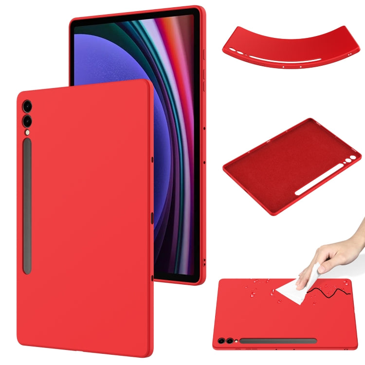 Pure Color Liquid Silicone Shockproof Tablet Case, For Samsung Galaxy Tab S9 Ultra / S10 Ultra, For Samsung Galaxy Tab S9 FE+ / S10+, For Samsung Galaxy Tab S6 Lite 2024, For Samsung Galaxy Tab S9 FE, For Samsung Galaxy Tab A9+, For Samsung Galaxy Tab A9