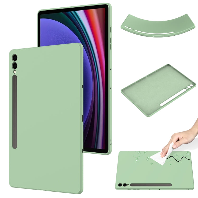 Pure Color Liquid Silicone Shockproof Tablet Case, For Samsung Galaxy Tab S9 Ultra / S10 Ultra, For Samsung Galaxy Tab S9 FE+ / S10+, For Samsung Galaxy Tab S6 Lite 2024, For Samsung Galaxy Tab S9 FE, For Samsung Galaxy Tab A9+, For Samsung Galaxy Tab A9