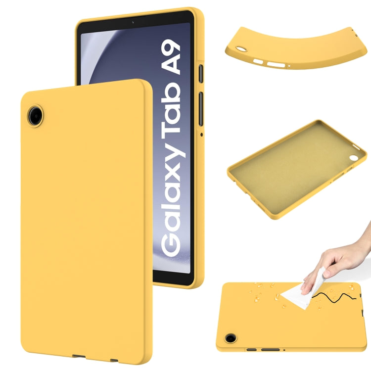 Pure Color Liquid Silicone Shockproof Tablet Case, For Samsung Galaxy Tab S9 Ultra / S10 Ultra, For Samsung Galaxy Tab S9 FE+ / S10+, For Samsung Galaxy Tab S6 Lite 2024, For Samsung Galaxy Tab S9 FE, For Samsung Galaxy Tab A9+, For Samsung Galaxy Tab A9