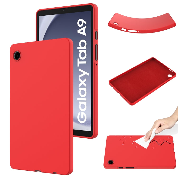 Pure Color Liquid Silicone Shockproof Tablet Case, For Samsung Galaxy Tab S9 Ultra / S10 Ultra, For Samsung Galaxy Tab S9 FE+ / S10+, For Samsung Galaxy Tab S6 Lite 2024, For Samsung Galaxy Tab S9 FE, For Samsung Galaxy Tab A9+, For Samsung Galaxy Tab A9