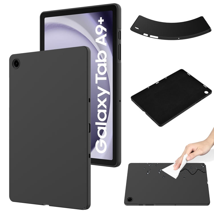 Pure Color Liquid Silicone Shockproof Tablet Case, For Samsung Galaxy Tab S9 Ultra / S10 Ultra, For Samsung Galaxy Tab S9 FE+ / S10+, For Samsung Galaxy Tab S6 Lite 2024, For Samsung Galaxy Tab S9 FE, For Samsung Galaxy Tab A9+, For Samsung Galaxy Tab A9