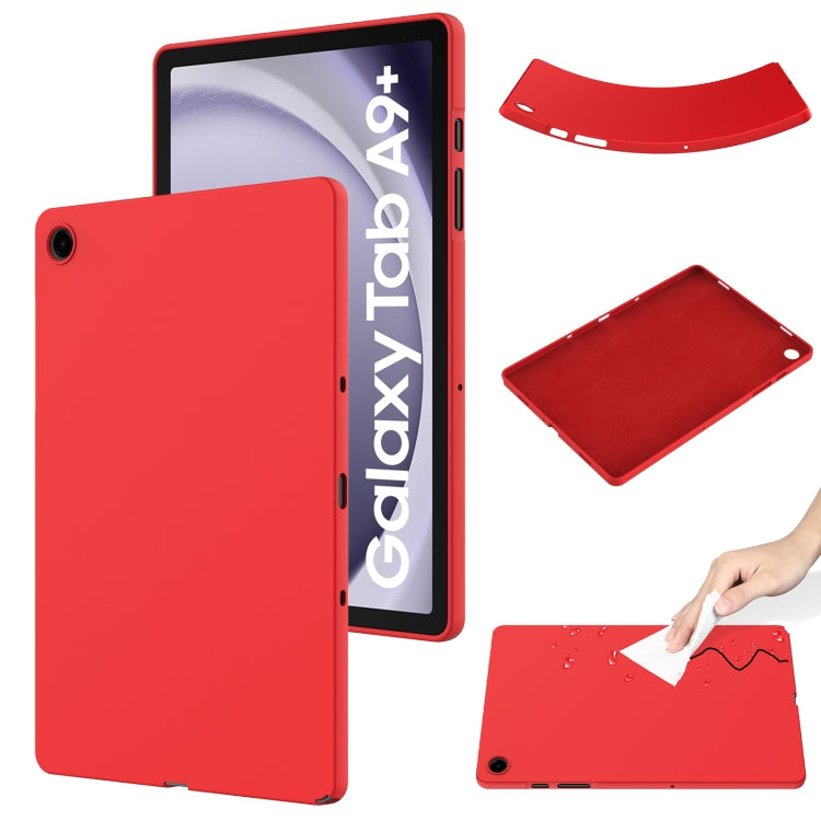 Pure Color Liquid Silicone Shockproof Tablet Case, For Samsung Galaxy Tab S9 Ultra / S10 Ultra, For Samsung Galaxy Tab S9 FE+ / S10+, For Samsung Galaxy Tab S6 Lite 2024, For Samsung Galaxy Tab S9 FE, For Samsung Galaxy Tab A9+, For Samsung Galaxy Tab A9