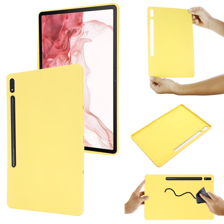 Pure Color Liquid Silicone Shockproof Tablet Case, For Samsung Galaxy Tab S9 Ultra / S10 Ultra, For Samsung Galaxy Tab S9 FE+ / S10+, For Samsung Galaxy Tab S6 Lite 2024, For Samsung Galaxy Tab S9 FE, For Samsung Galaxy Tab A9+, For Samsung Galaxy Tab A9