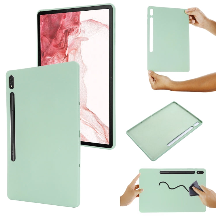 Pure Color Liquid Silicone Shockproof Tablet Case, For Samsung Galaxy Tab S9 Ultra / S10 Ultra, For Samsung Galaxy Tab S9 FE+ / S10+, For Samsung Galaxy Tab S6 Lite 2024, For Samsung Galaxy Tab S9 FE, For Samsung Galaxy Tab A9+, For Samsung Galaxy Tab A9