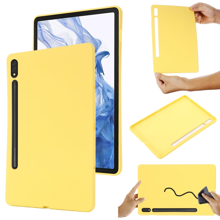 Pure Color Liquid Silicone Shockproof Tablet Case, For Samsung Galaxy Tab S9 Ultra / S10 Ultra, For Samsung Galaxy Tab S9 FE+ / S10+, For Samsung Galaxy Tab S6 Lite 2024, For Samsung Galaxy Tab S9 FE, For Samsung Galaxy Tab A9+, For Samsung Galaxy Tab A9