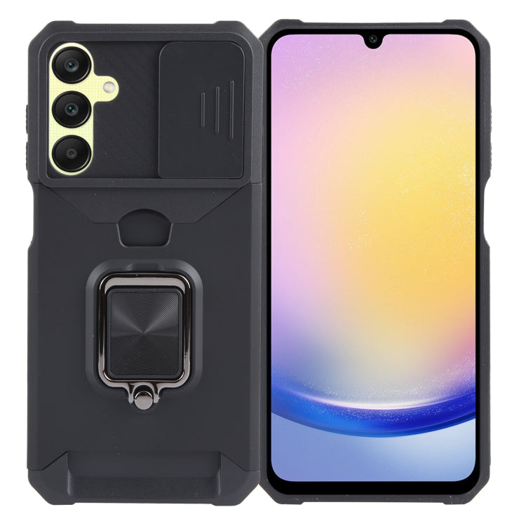 For Samsung Galaxy A55 Camera Shield Card Slot PC+TPU Phone Case