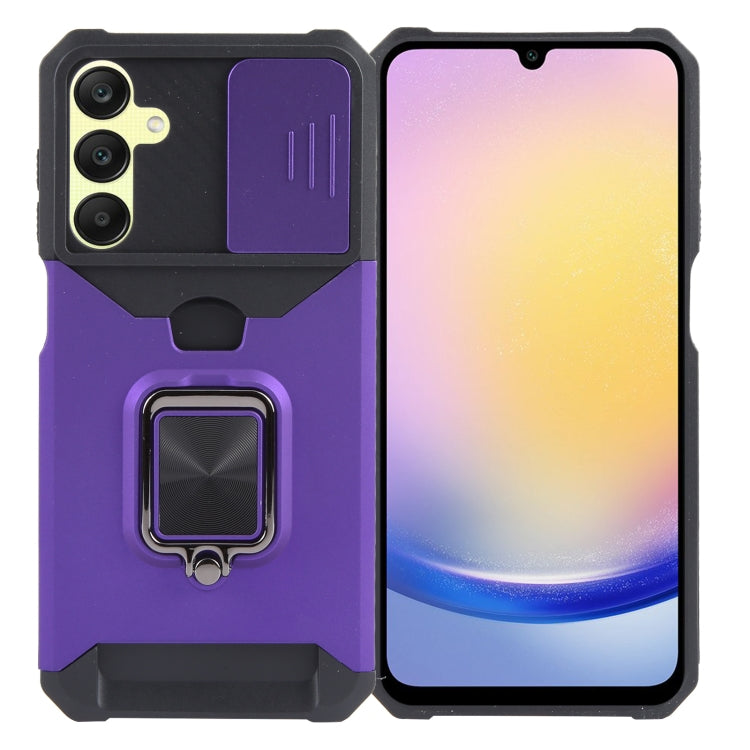 For Samsung Galaxy A55 Camera Shield Card Slot PC+TPU Phone Case