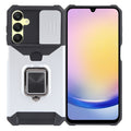 For Samsung Galaxy A25 Camera Shield Card Slot PC+TPU Phone Case