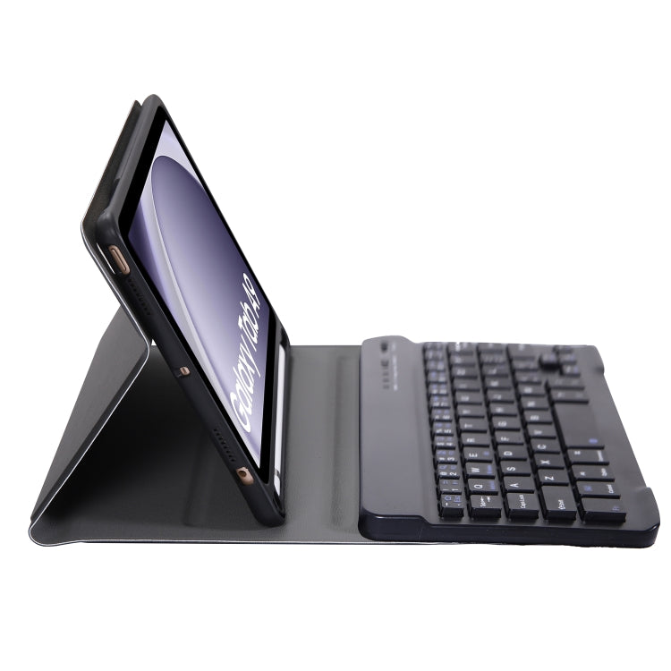 For Samsung Tab A9+ Plus TPU Bluetooth Keyboard Leather Tablet Case with Pen Holder