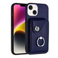 Organ Card Bag Ring Holder Phone Case, For iPhone 15, For iPhone 14 Plus, For iPhone 14, For iPhone 14 Pro