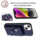 Organ Card Bag Ring Holder Phone Case, For iPhone 15, For iPhone 14 Plus, For iPhone 14, For iPhone 14 Pro