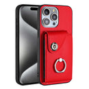 Organ Card Bag Ring Holder Phone Case, For iPhone 15, For iPhone 14 Plus, For iPhone 14, For iPhone 14 Pro
