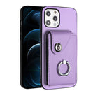 Organ Card Bag Ring Holder Phone Case, For iPhone 13, For iPhone 13 mini, For iPhone 12, For iPhone 12 Pro Max