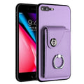 Organ Card Bag Ring Holder Phone Case, For iPhone 8 Plus / 7 Plus