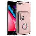 Organ Card Bag Ring Holder Phone Case, For iPhone 8 Plus / 7 Plus