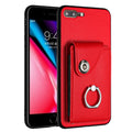 Organ Card Bag Ring Holder Phone Case, For iPhone 8 Plus / 7 Plus