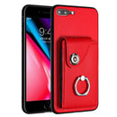 Organ Card Bag Ring Holder Phone Case, For iPhone 8 Plus / 7 Plus