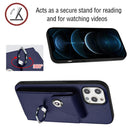 Organ Card Bag Ring Holder Phone Case, For iPhone 12 Pro, For iPhone 12 mini, For iPhone 11 Pro Max, For iPhone 11