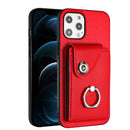 Organ Card Bag Ring Holder Phone Case, For iPhone 12 Pro, For iPhone 12 mini, For iPhone 11 Pro Max, For iPhone 11