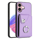 Organ Card Bag Ring Holder Phone Case, For iPhone 16, For iPhone 15 Pro Max, For iPhone 15 Pro, For iPhone 15 Plus