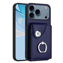 Organ Card Bag Ring Holder Phone Case, For iPhone 17e / 16e, For iPhone 17 Pro Max, For iPhone 17 Pro, For iPhone 17