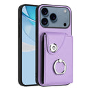 Organ Card Bag Ring Holder Phone Case, For iPhone 17e / 16e, For iPhone 17 Pro Max, For iPhone 17 Pro, For iPhone 17